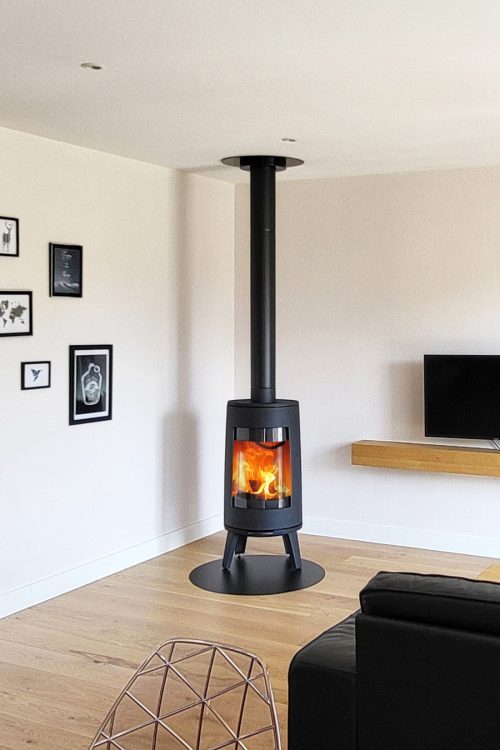 installation poele a bois